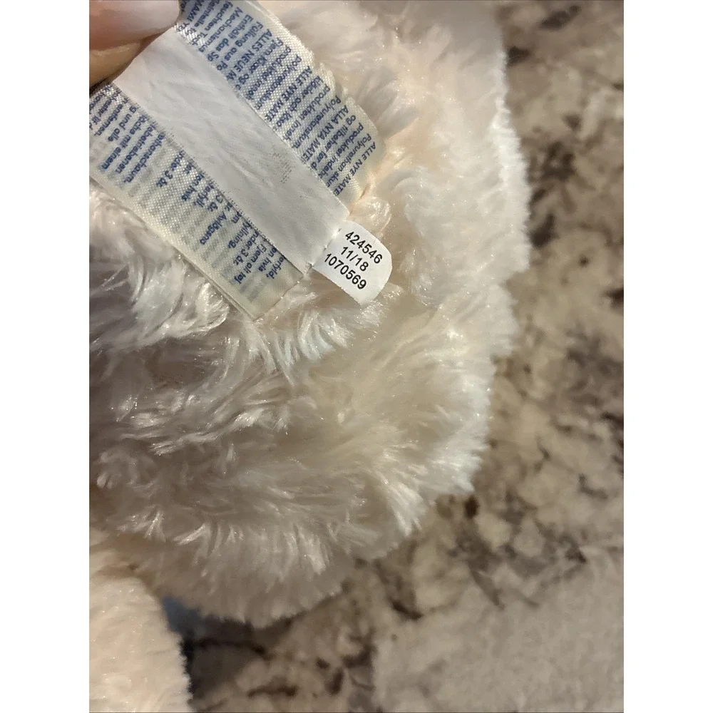Build-A-Bear Vanilla Cuddly Lamb Sheep Plush Stuffed Toy Eyelashes Retired 2018